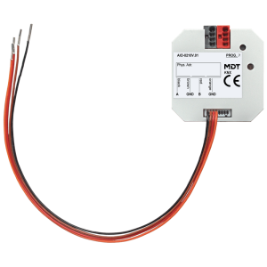 MDT AIO 2 entradas/salidas analógicas, 0-10V, empotrable, E/S configurable