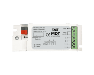 MDT KNX Controlador LED 2 canales Tunable White, 3/6A