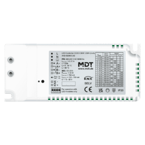 Controlador LED KNX CC/CV 30 W/230 V, 2 canales
