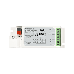 MDT KNX Controlador LED 3 canales RGB, 3/6A