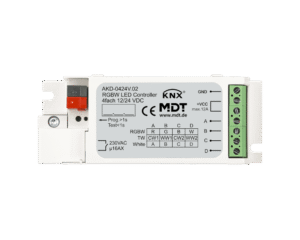 MDT KNX Controlador LED 4 canales RGBW, 3/6A