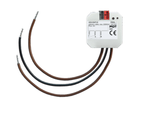 MDT KNX Actuador universal 2 salidas, 10 A, 230 V AC, 14 µF, 2ECG, empotrable