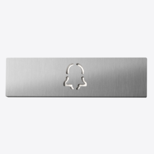 DoorBird P0703 – Placa nominativa para un pulsador – Símbolo de campana