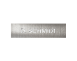 DoorBird P0707 – Placa nominativa iluminada para un pulsador – Grabado individual