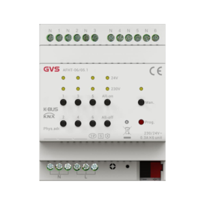 GVS Actuador de calefacción KNX con TRIAC, 6 canales