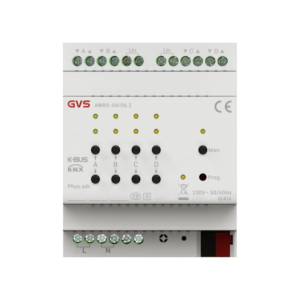 GVS Actuador de persianas KNX, 4 canales