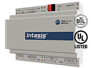 Intesis Convertidor de protocolos Intesis para medidores M-Bus, Modbus y pulsos a serie e IP – hasta 20 medidores