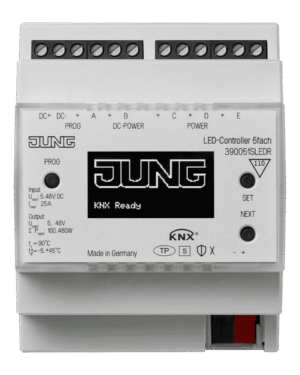 JUNG Controlador KNX para LED 5 fases DC 5 ... 48 V