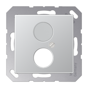 JUNG Placa 2 conectores circulares A