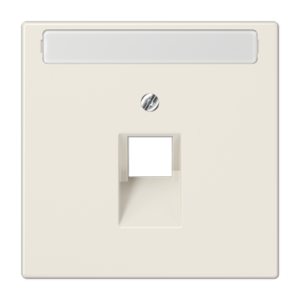 JUNG LS 990 — Placa central RJ45 de 1 puerto con inscripción — Versiones en plástico