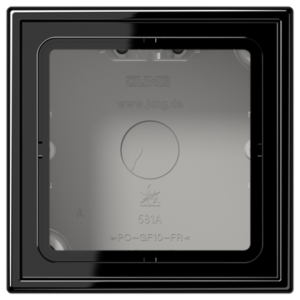 JUNG Caja de superficie LS CUBE Negro