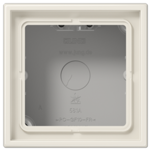 JUNG Caja de superficie LS CUBE Blanco Marfil