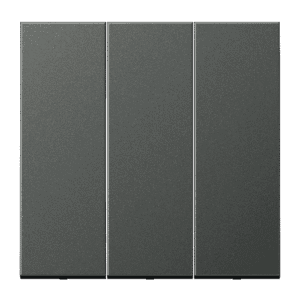 Tecla simple 3 fases Serie LS Acabados metálicos