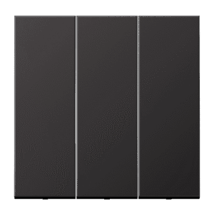 Tecla simple 3 fases Serie LS Acabados metálicos