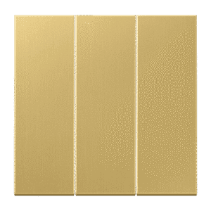 Tecla simple 3 fases Serie LS Acabados metálicos