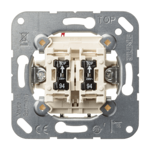 535 U 5 Pulsador doble, Doble unipolar NA con 2 lamparitas
