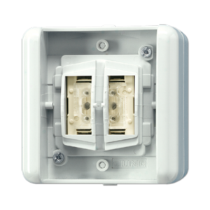 JUNG Pulsador con acoplador KNX WG 800 2 fases