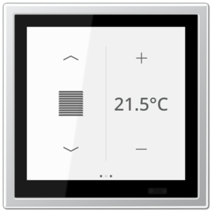 KNX Secure LS TOUCH con marco LS 990 Metal