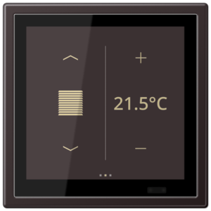 KNX Secure LS TOUCH con marco LS 990 Metal