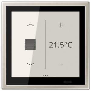 KNX Secure LS TOUCH con marco LS 990 Metal