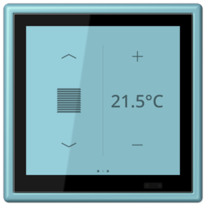 KNX Secure LS TOUCH con marco LS 990 Les Couleurs® Le Corbusier