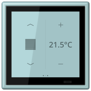 KNX Secure LS TOUCH con marco LS 990 Les Couleurs® Le Corbusier