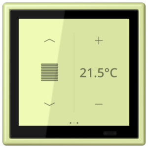 KNX Secure LS TOUCH con marco LS 990 Les Couleurs® Le Corbusier
