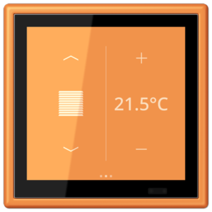 KNX Secure LS TOUCH con marco LS 990 Les Couleurs® Le Corbusier