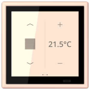 KNX Secure LS TOUCH con marco LS 990 Les Couleurs® Le Corbusier