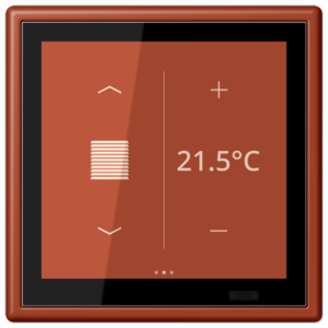 KNX Secure LS TOUCH con marco LS 990 Les Couleurs® Le Corbusier