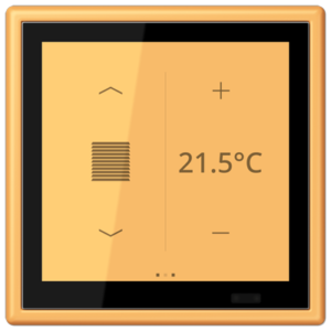 KNX Secure LS TOUCH con marco LS 990 Les Couleurs® Le Corbusier