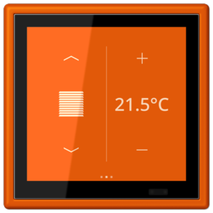 KNX Secure LS TOUCH con marco LS 990 Les Couleurs® Le Corbusier