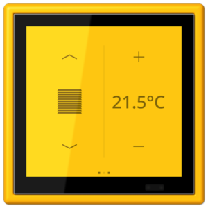 KNX Secure LS TOUCH con marco LS 990 Les Couleurs® Le Corbusier