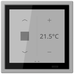 KNX Secure LS TOUCH con marco LS ZERO Les Couleurs® Le Corbusier ZERO