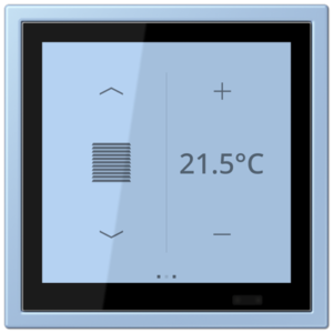 KNX Secure LS TOUCH con marco LS ZERO Les Couleurs® Le Corbusier ZERO