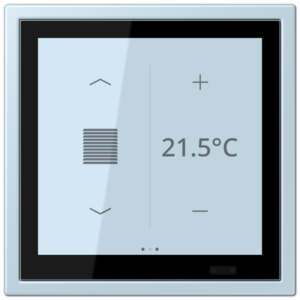 KNX Secure LS TOUCH con marco LS ZERO Les Couleurs® Le Corbusier ZERO