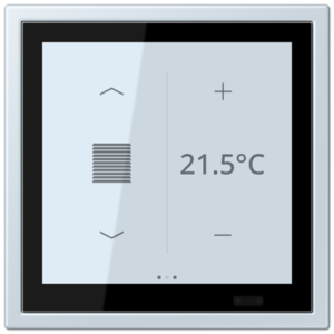 KNX Secure LS TOUCH con marco LS ZERO Les Couleurs® Le Corbusier ZERO
