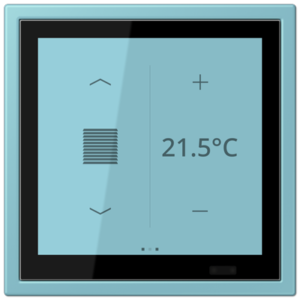 KNX Secure LS TOUCH con marco LS ZERO Les Couleurs® Le Corbusier ZERO