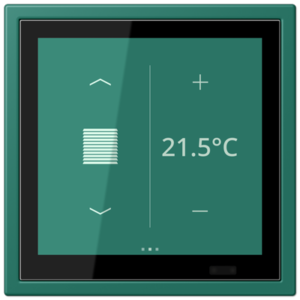 KNX Secure LS TOUCH con marco LS ZERO Les Couleurs® Le Corbusier ZERO