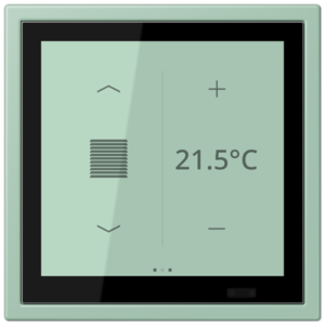 KNX Secure LS TOUCH con marco LS ZERO Les Couleurs® Le Corbusier ZERO