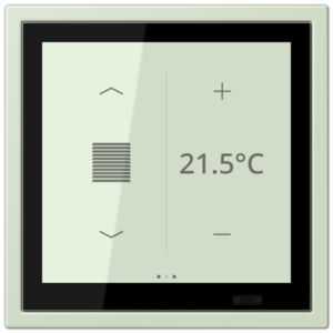 KNX Secure LS TOUCH con marco LS ZERO Les Couleurs® Le Corbusier ZERO