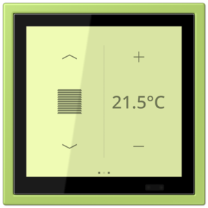 KNX Secure LS TOUCH con marco LS ZERO Les Couleurs® Le Corbusier ZERO