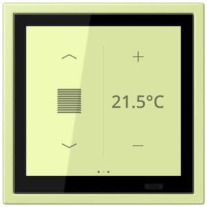 KNX Secure LS TOUCH con marco LS ZERO Les Couleurs® Le Corbusier ZERO
