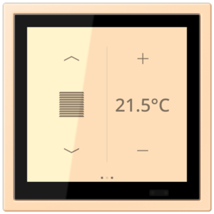 KNX Secure LS TOUCH con marco LS ZERO Les Couleurs® Le Corbusier ZERO