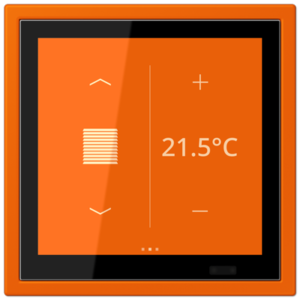 KNX Secure LS TOUCH con marco LS ZERO Les Couleurs® Le Corbusier ZERO