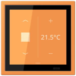 KNX Secure LS TOUCH con marco LS ZERO Les Couleurs® Le Corbusier ZERO