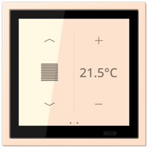 KNX Secure LS TOUCH con marco LS ZERO Les Couleurs® Le Corbusier ZERO