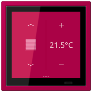 KNX Secure LS TOUCH con marco LS ZERO Les Couleurs® Le Corbusier ZERO
