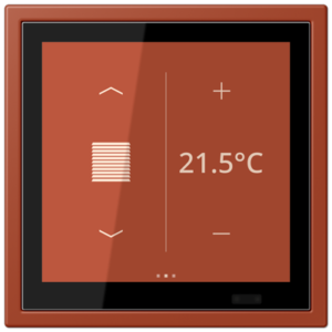 KNX Secure LS TOUCH con marco LS ZERO Les Couleurs® Le Corbusier ZERO