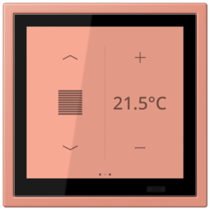 KNX Secure LS TOUCH con marco LS ZERO Les Couleurs® Le Corbusier ZERO